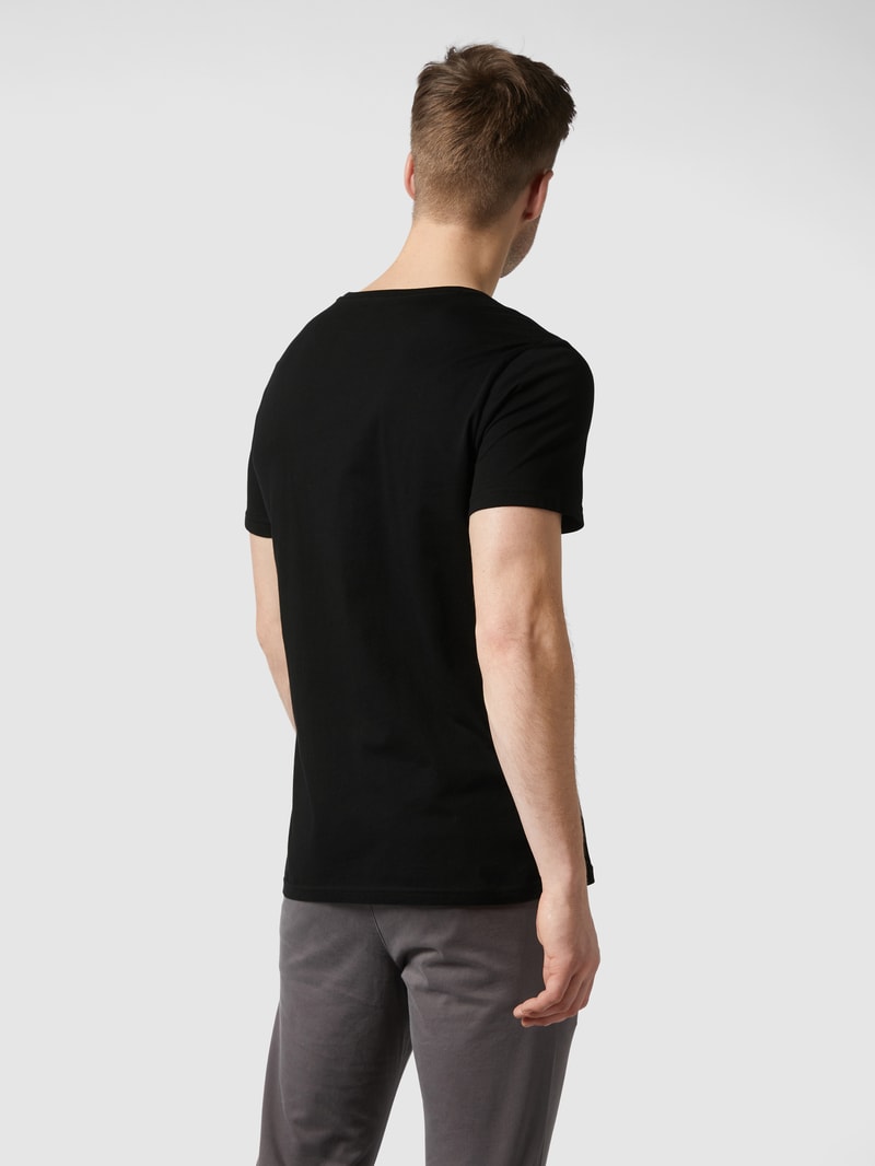 T-Shirt aus Bio-Baumwolle im 2er-Pack in schwarz