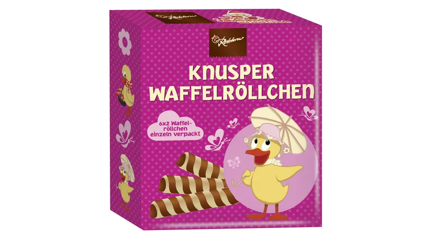 Rotstern Sandmann Knusper Waffelröllchen sortiert 45 g