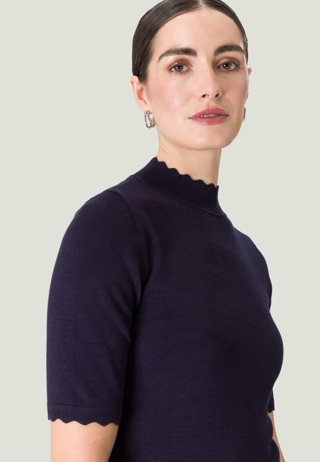 Pullover mit Stehkragen