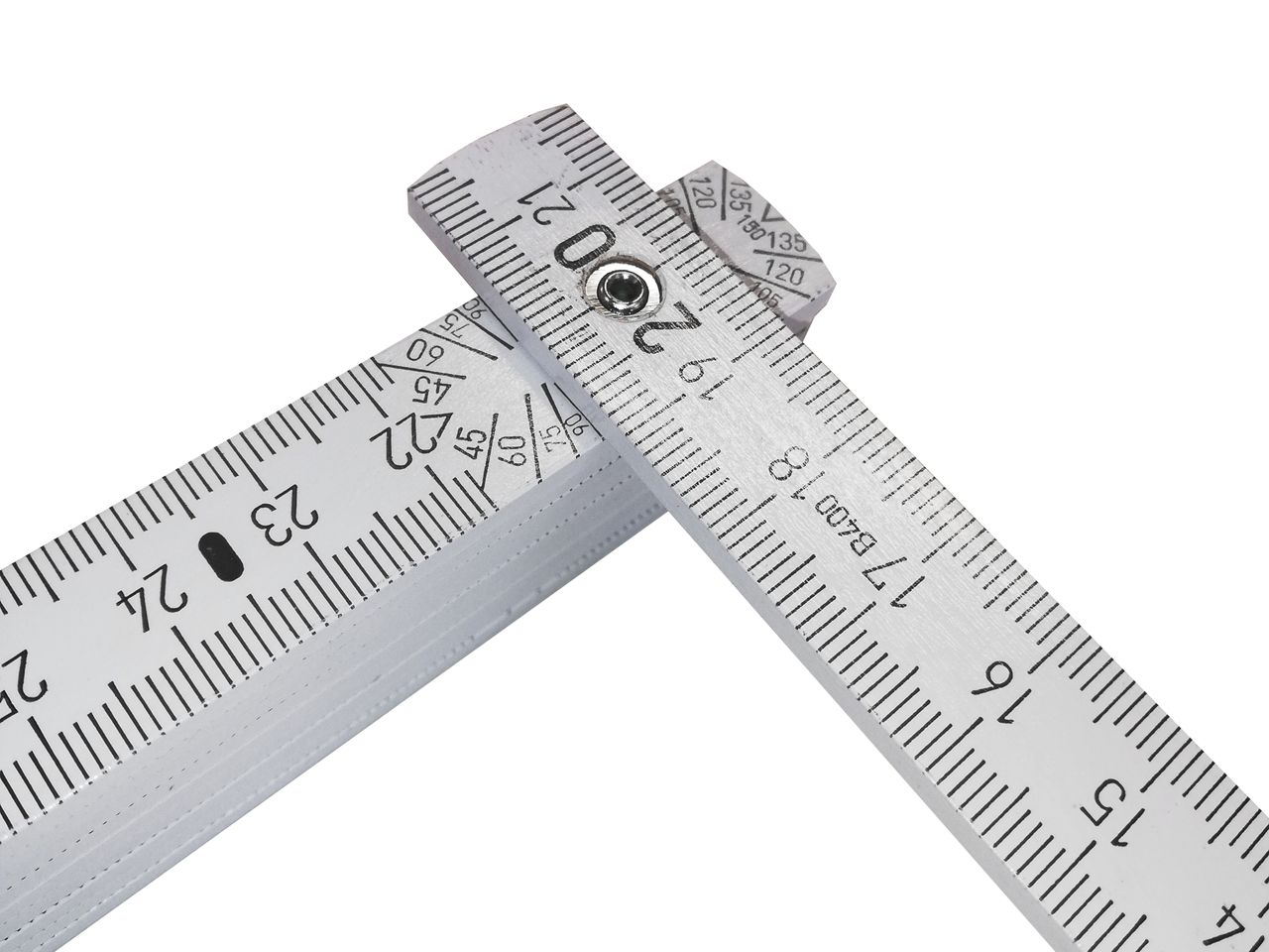 Sarei Zollstock 2 Meter mit 90°/180° Winkeleinrastung aus Holz