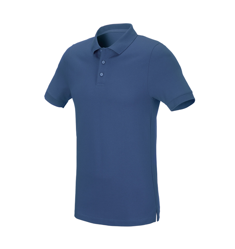 e.s. Piqué-Polo cotton stretch, slim fit