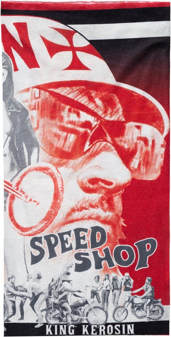 King Kerosin Multifunktionstuch Red Baron Speed Shop Multifunktionstuch