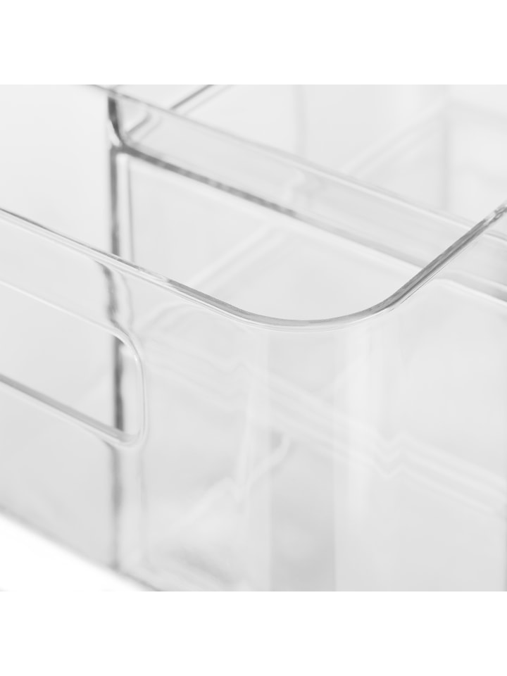 relaxdays Kosmetik Organizer in Transparent - (B)24,5 x (H)13 x (T)14,5 cm günstig kaufen onesize
