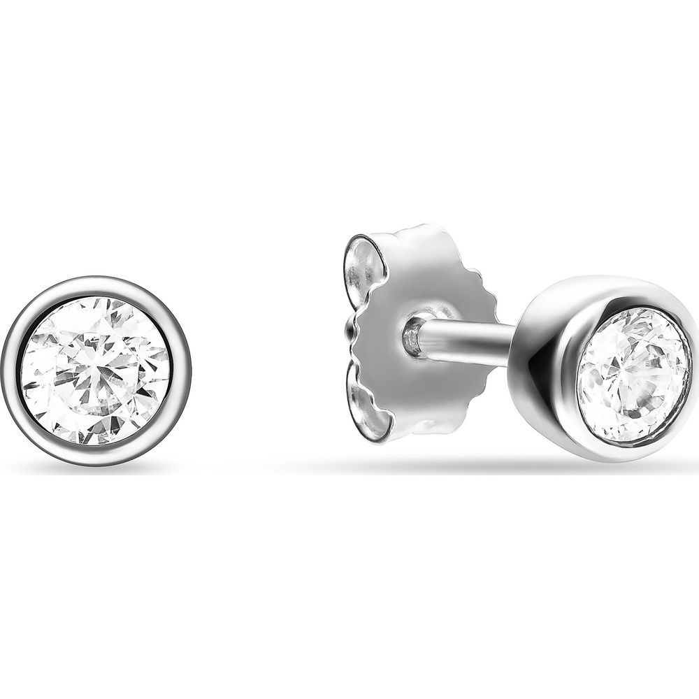 FAVS Boucles d'oreilles à fermoir à poussette 925 Argent Boucles d'oreilles