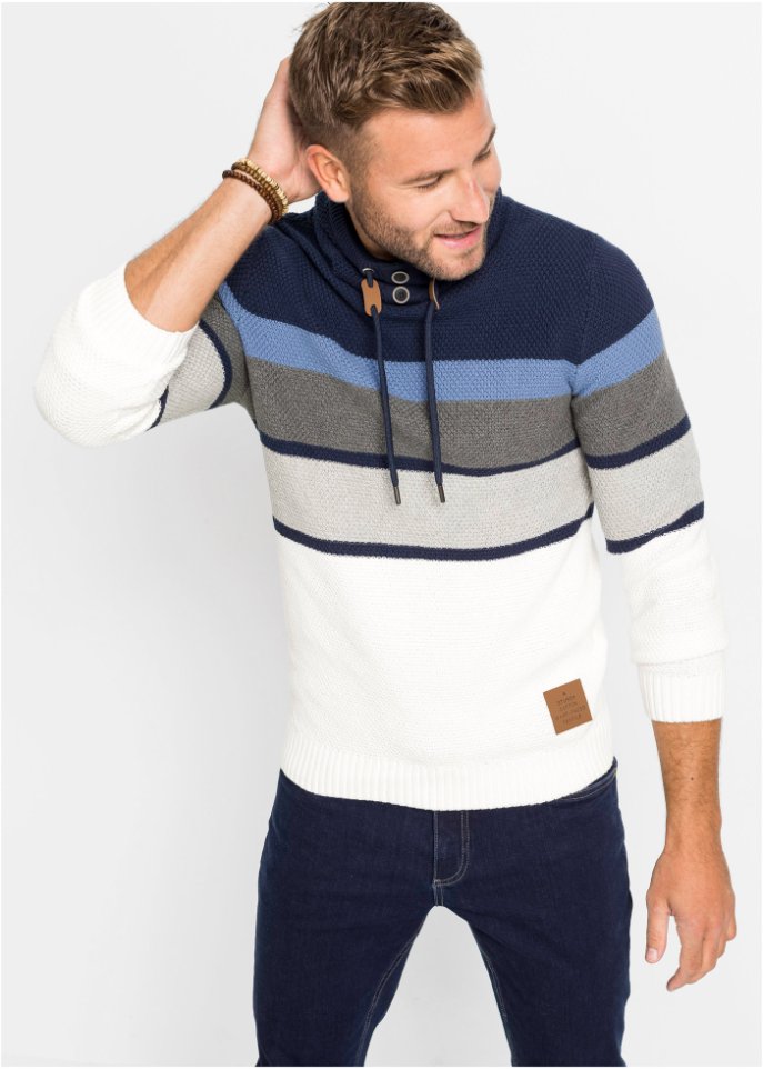 Pullover mit Schlauchkragen