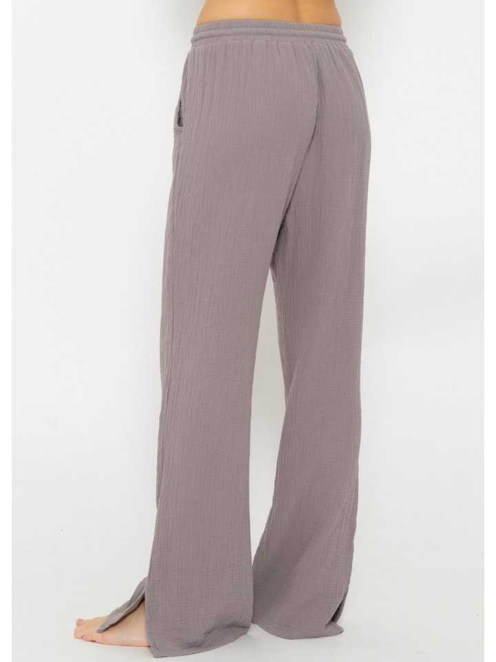 SASSYCLASSY Musselin Hose in Taupe günstig kaufen XS