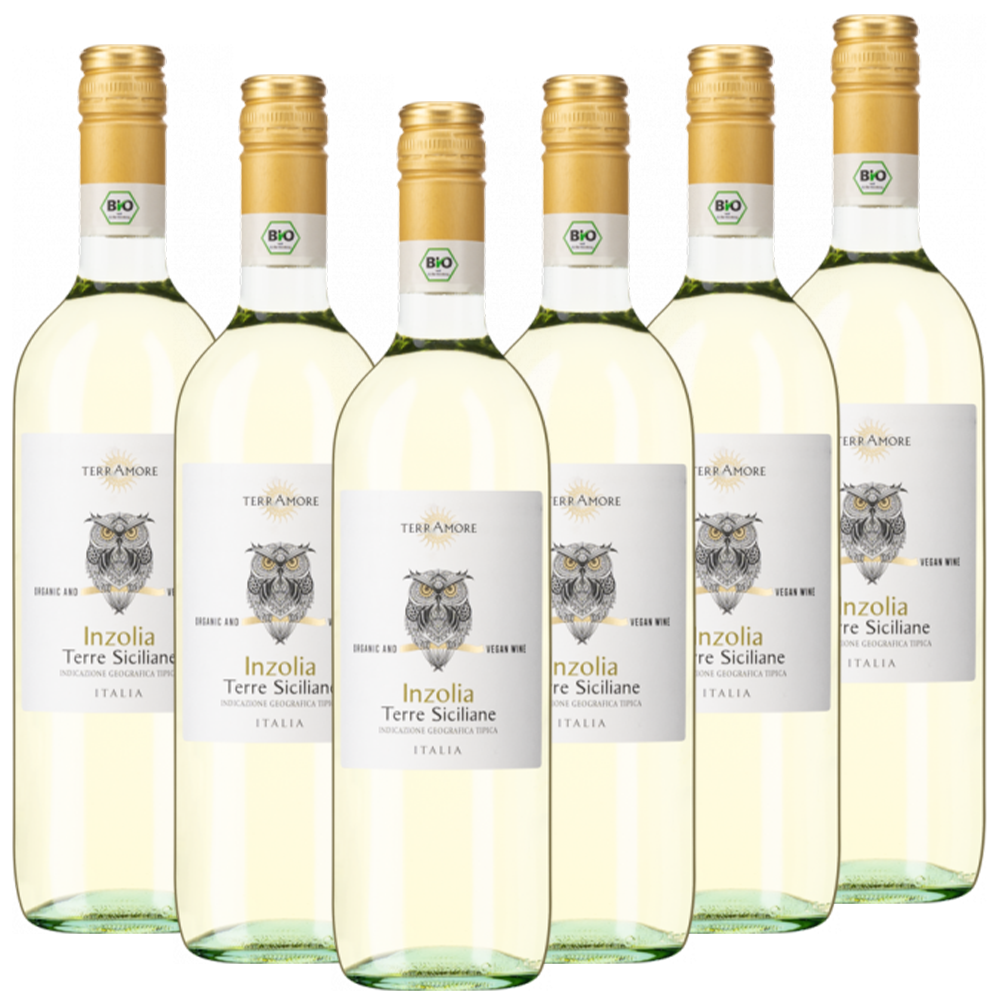TerrAmore Bio-Inzolia Terre Siciliane IGT TerrAmore Italien  trocken - 6er Karton