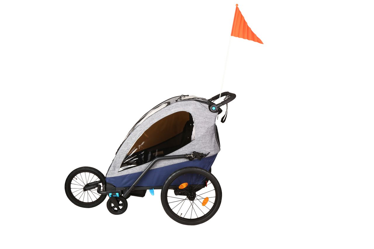 Econ- Way Econ-Way 3in1 Alu 2er Kinderwagen Fahrradanhänger & Joggingwagen faltbar inkl. Zubehör