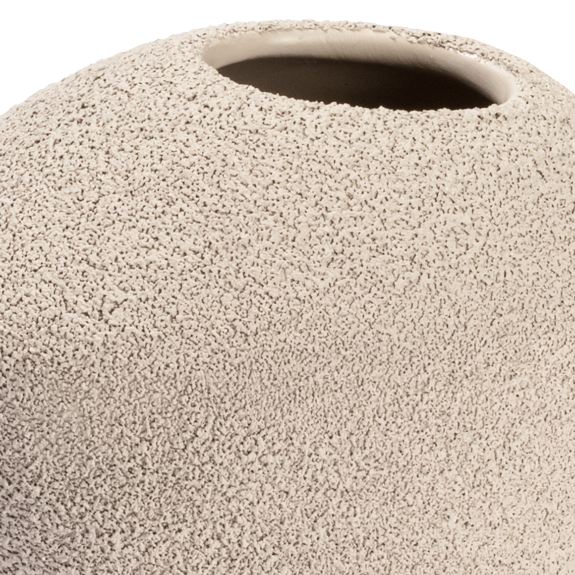 Kleine Vase mit sandiger Oberfläche