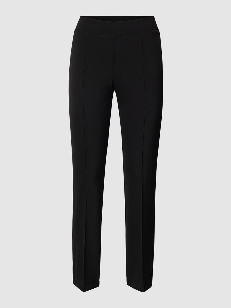 Stoffhose mit Bügelfalten Modell 'RANEE EASY KICK' in schwarz