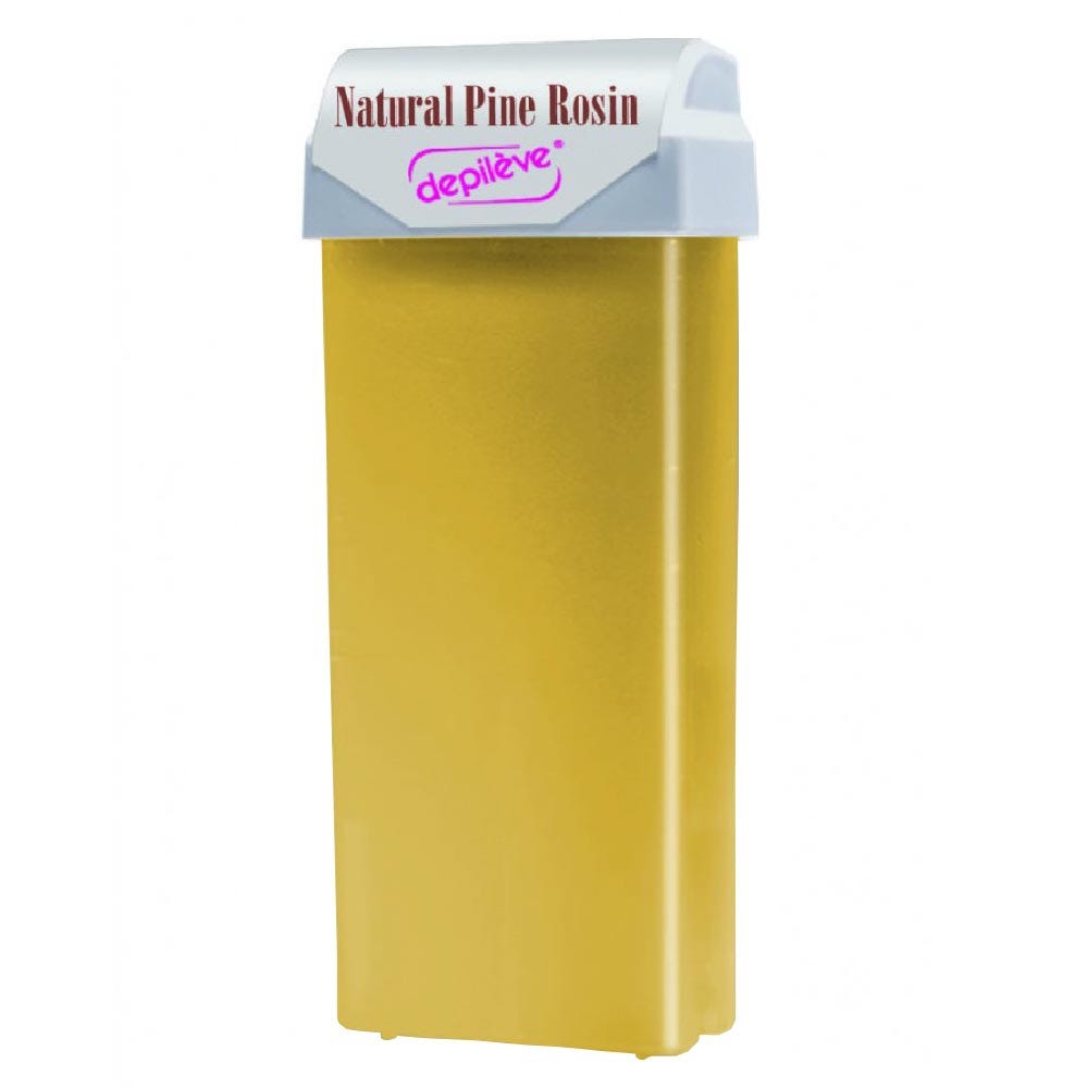 depileve Wachspatrone Pine Rosin Wax mit breitem Rollaufsatz 100 ml