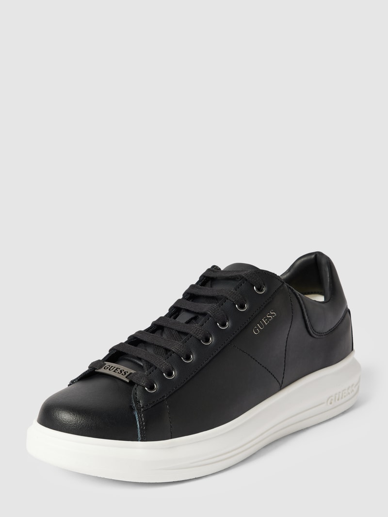 Sneaker mit Label-Print Modell 'VIBO' in schwarz