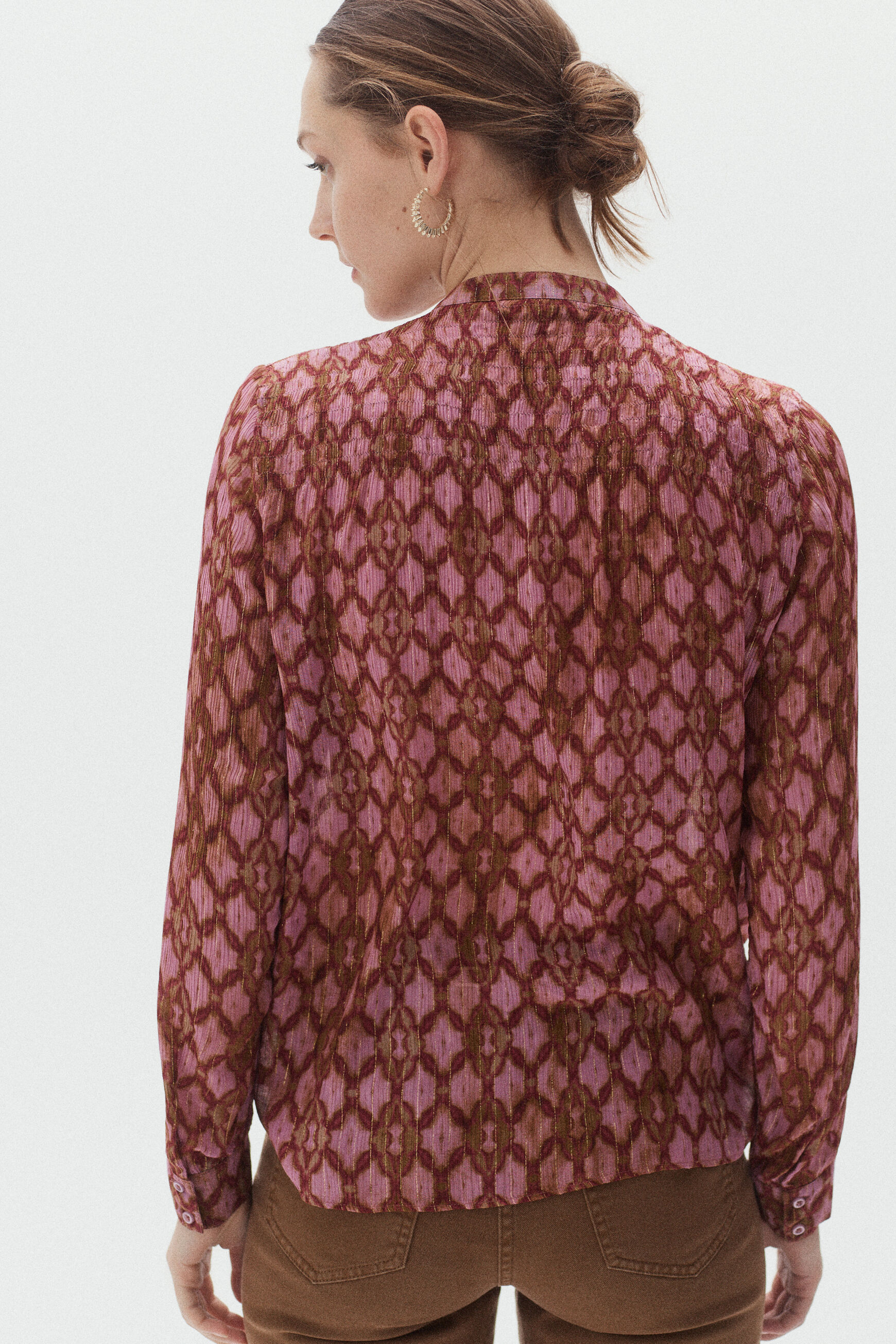 chemisier daphne rose femme