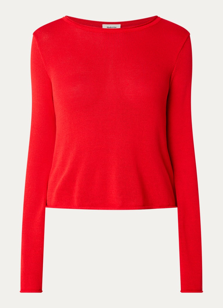 Top a maglia fine con scollo a barca Modström Ivonne