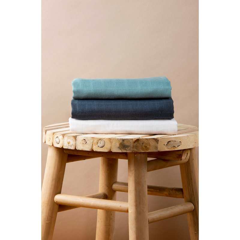 Set de 3 langes Coton Bio unis