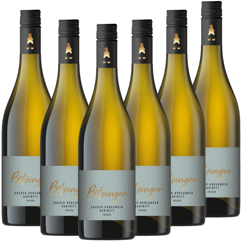 Winzergenossenschaft Bötzingen Der Bötzinger - Grauer Burgunder Kabinett trocken - 6er Karton