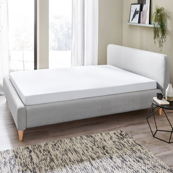 Feinbiber-Spannbetttuch, 90-100 x 200 cm, weiß