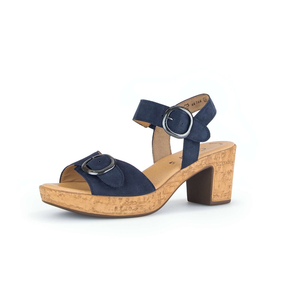 Gabor fashion Plateau Sandale blau