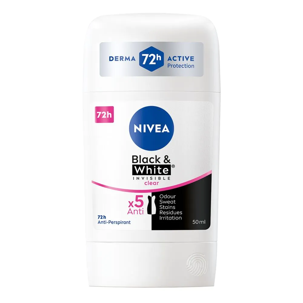 Nivea Deo Ap Stick crno-bijeli prozirni