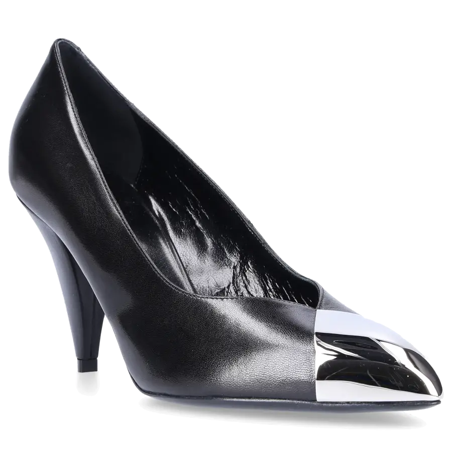 Celine - Pumps EDWIGE Metallspitze schwarz - schwarz