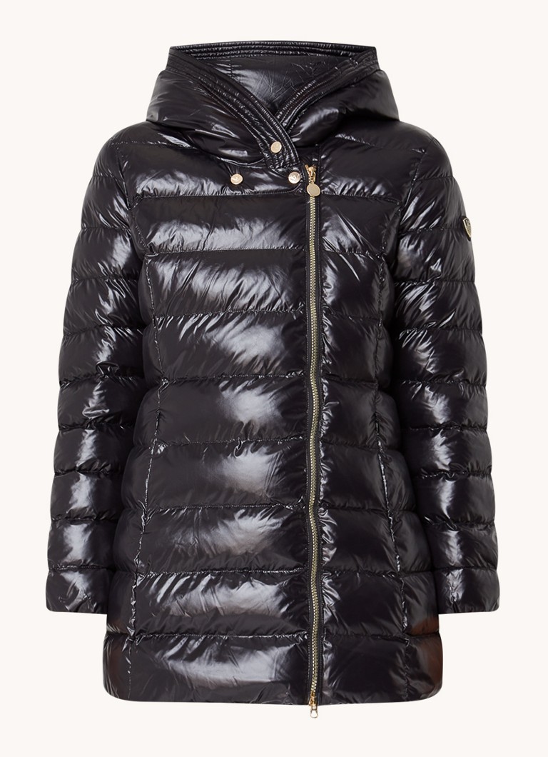 Emporio Armani Caban polsterēta parka ar kapuci un rāvējslēdzēja kabatām