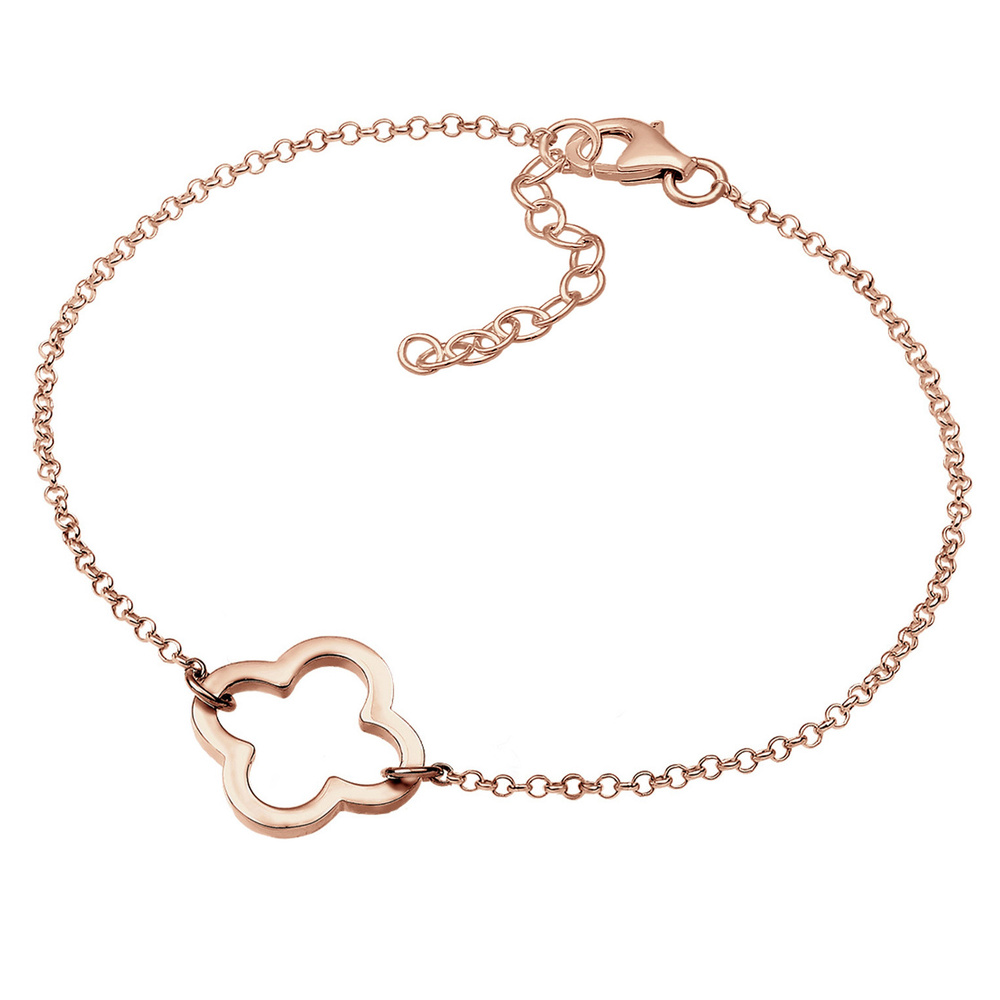 Elli Elli Bracelet Femmes Trèfle découpé symbole en argent sterling 925 Bracelet