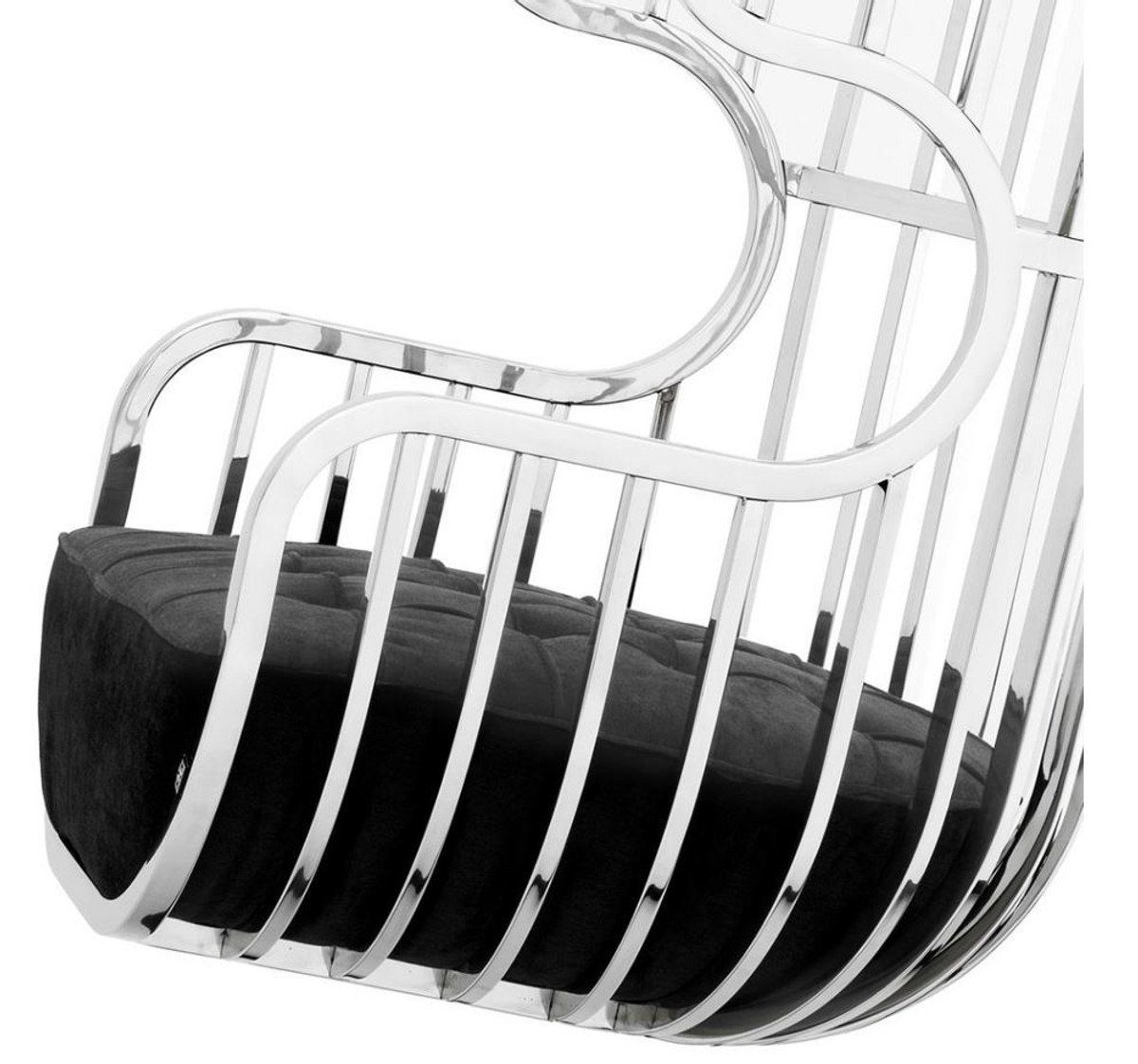 Casa Padrino Schaukelstuhl Luxus Designer Schaukelstuhl - Limited Edition