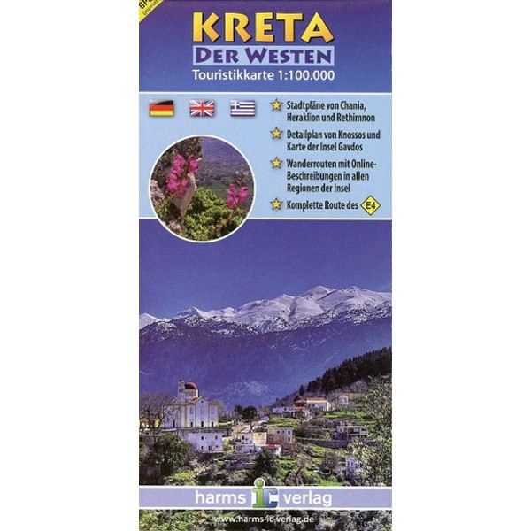 Kreta Touristikkarten. 1:100 000 / Kreta (Der Westen) - Straßenkarte