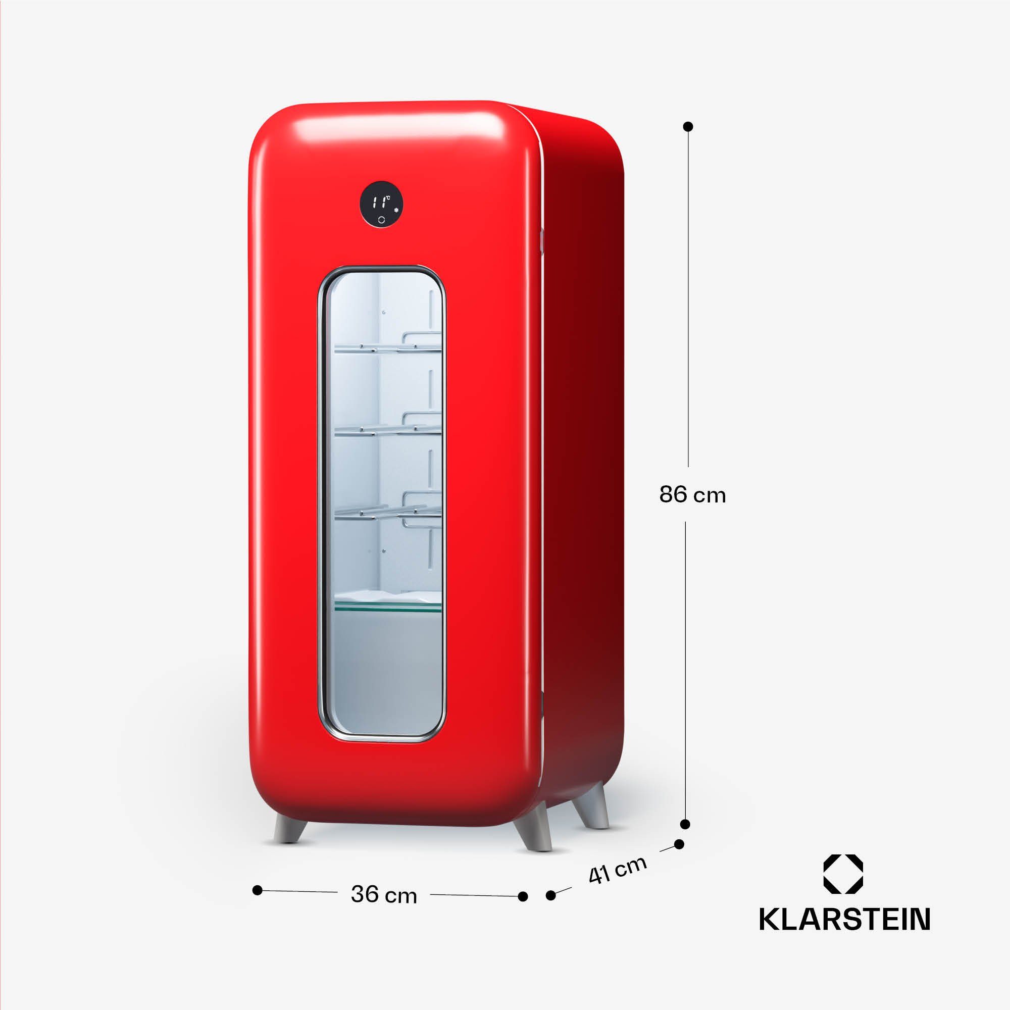 Klarstein Weinkühlschrank Shirley 15 Uno, für 15 Standardflaschen á 0,75l,Wein Flaschenkühlschrank Weintemperierschrank Weinschrank Kühlschrank