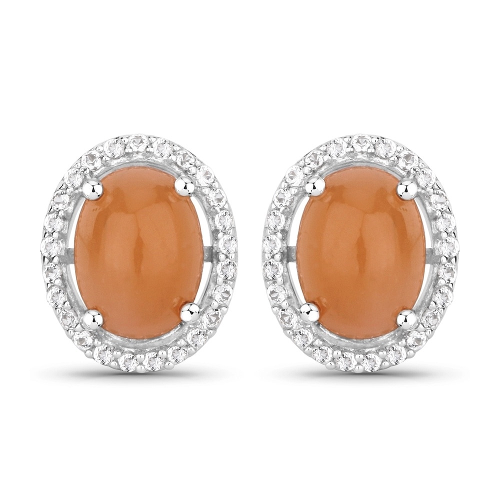 Rafaela Donata Boucles doreilles Argent sterling Pierre de lune en Argent Bijoux