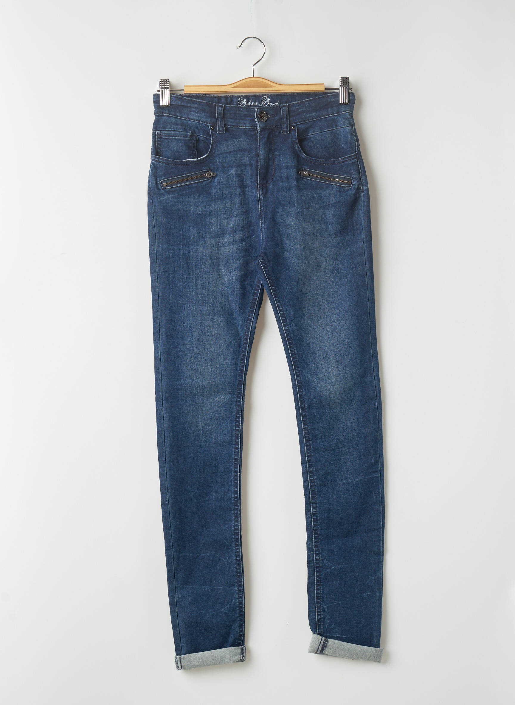 Beckaro Jeans Coupe Slim Fille couleur bleu