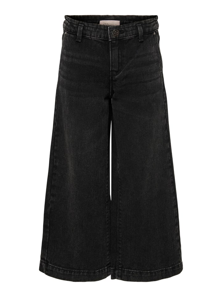 KIDS ONLY Wide Leg Jeans in washed black günstig kaufen