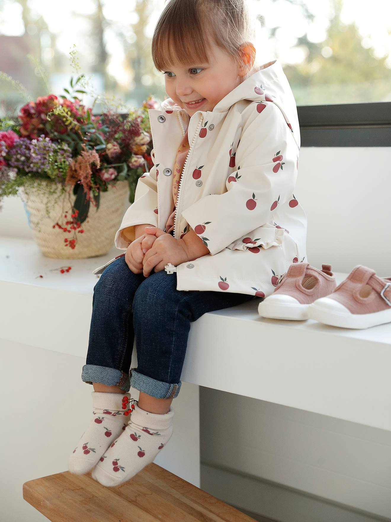 Vertbaudet 3er-Pack Mädchen Baby Socken Oeko-Tex - altrosa