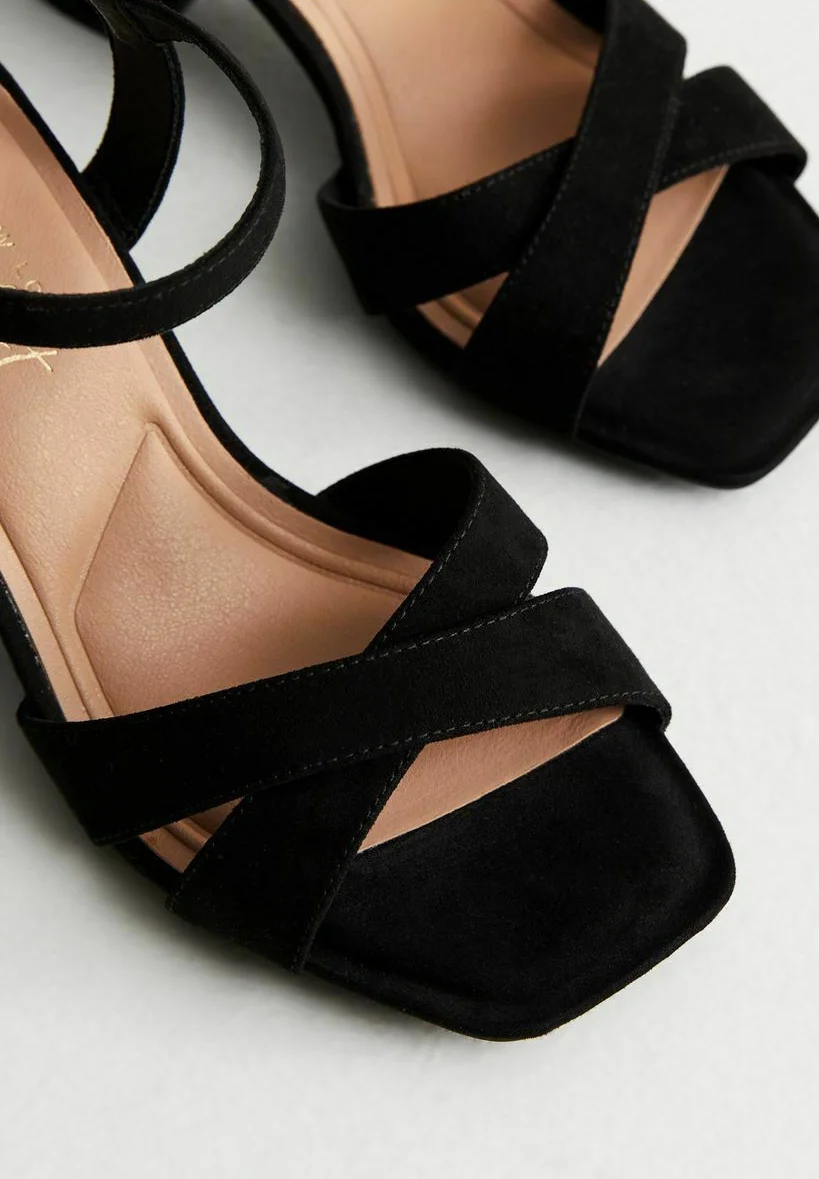 Sandalias New Look Wide Fit de 2 piezas con tacón de bloque