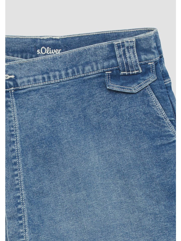 s.Oliver Rock kurz in Blau günstig kaufen