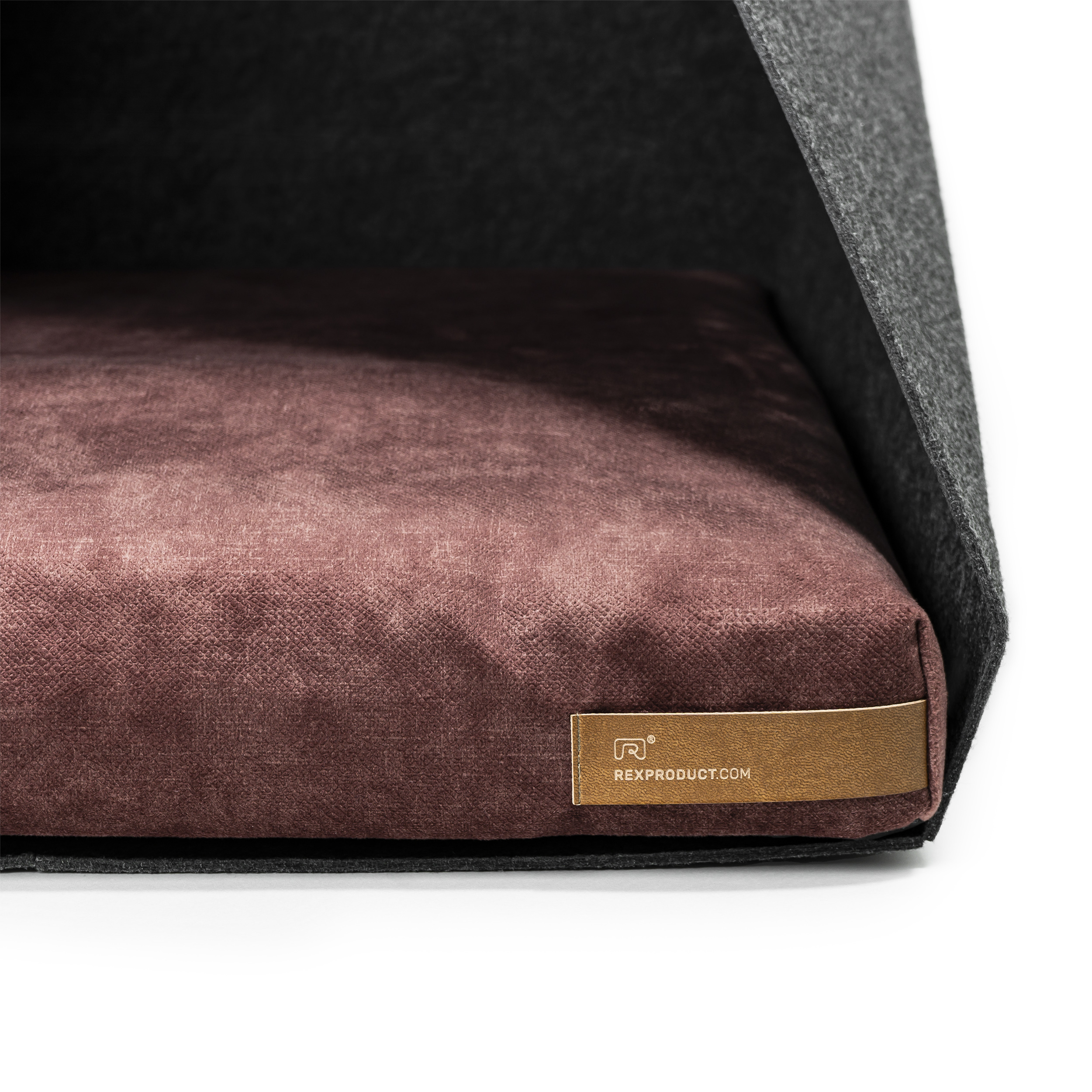 Rexproduct Hundehöhlen Rexproduct Home PetPocket dunkelgrau rot