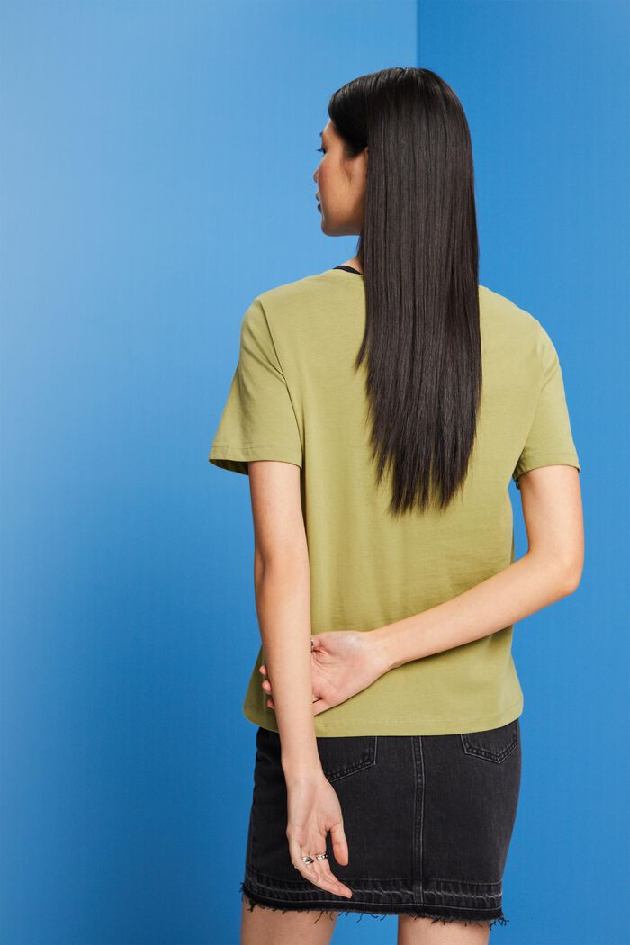 Shirt mit Raffung, 100% Baumwolle