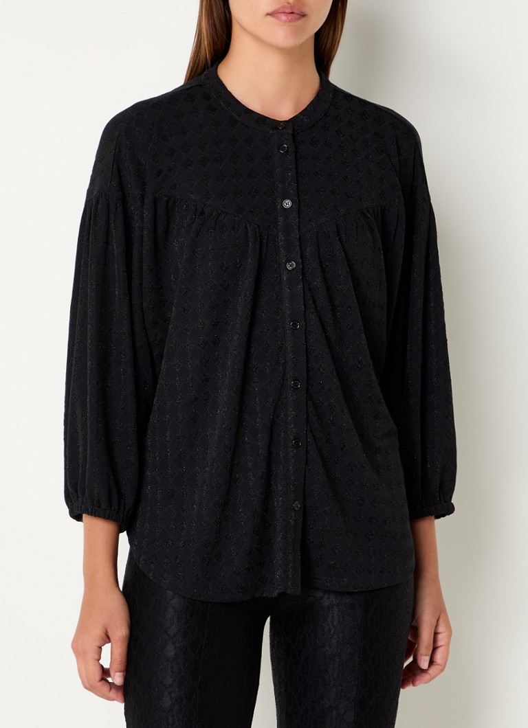 Camicetta Gabe in maglia fine del reparto Refined con lurex