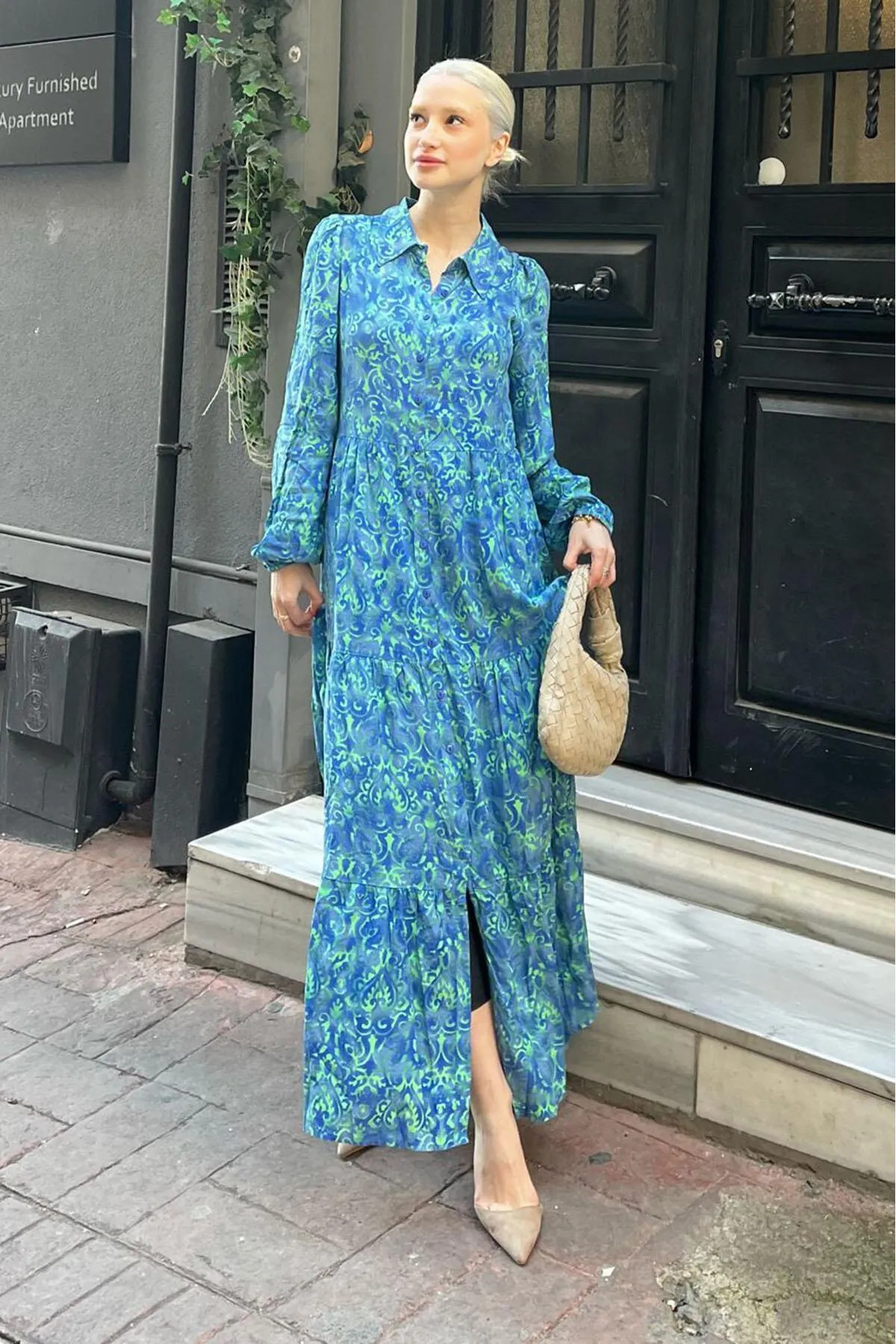 Madmext  Kleid - Blau - A-Linie