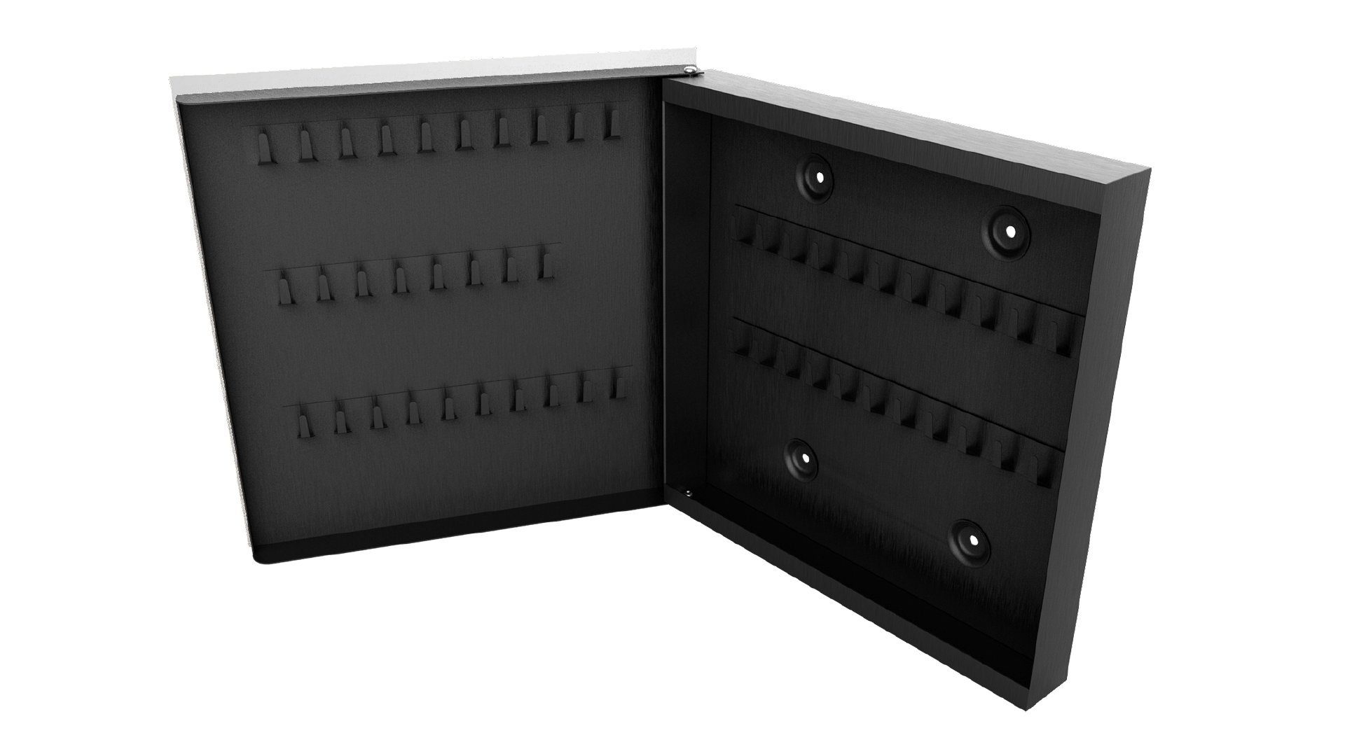 ALLboards Schlüsselkasten Schlüsselkasten Schlüsselbox Magnettafel 30x30x4,7cm 50 Haken