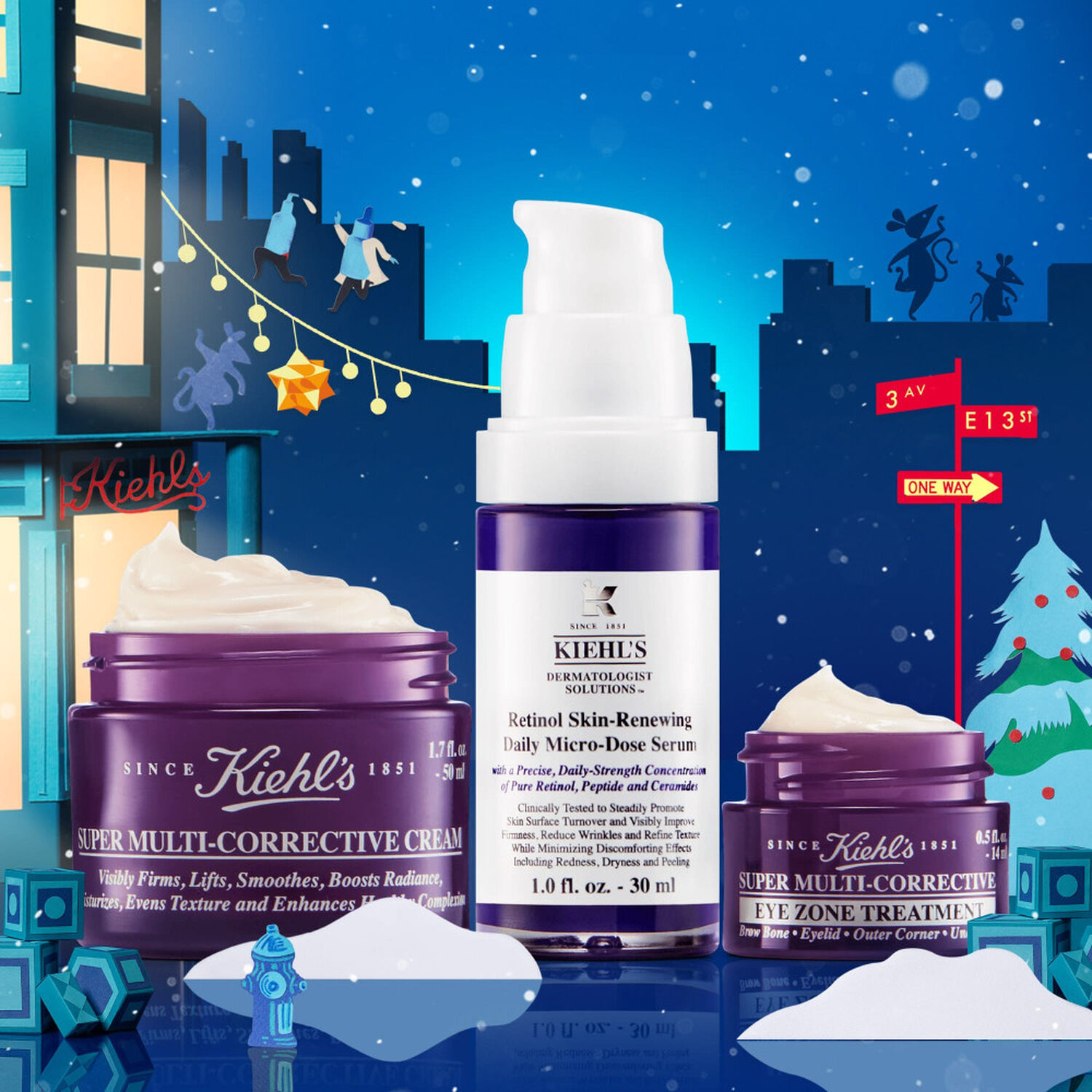 kiehl's Ultimate Anti-Aging Essentials Coffret soin visage des Essentiels Anti-Âge