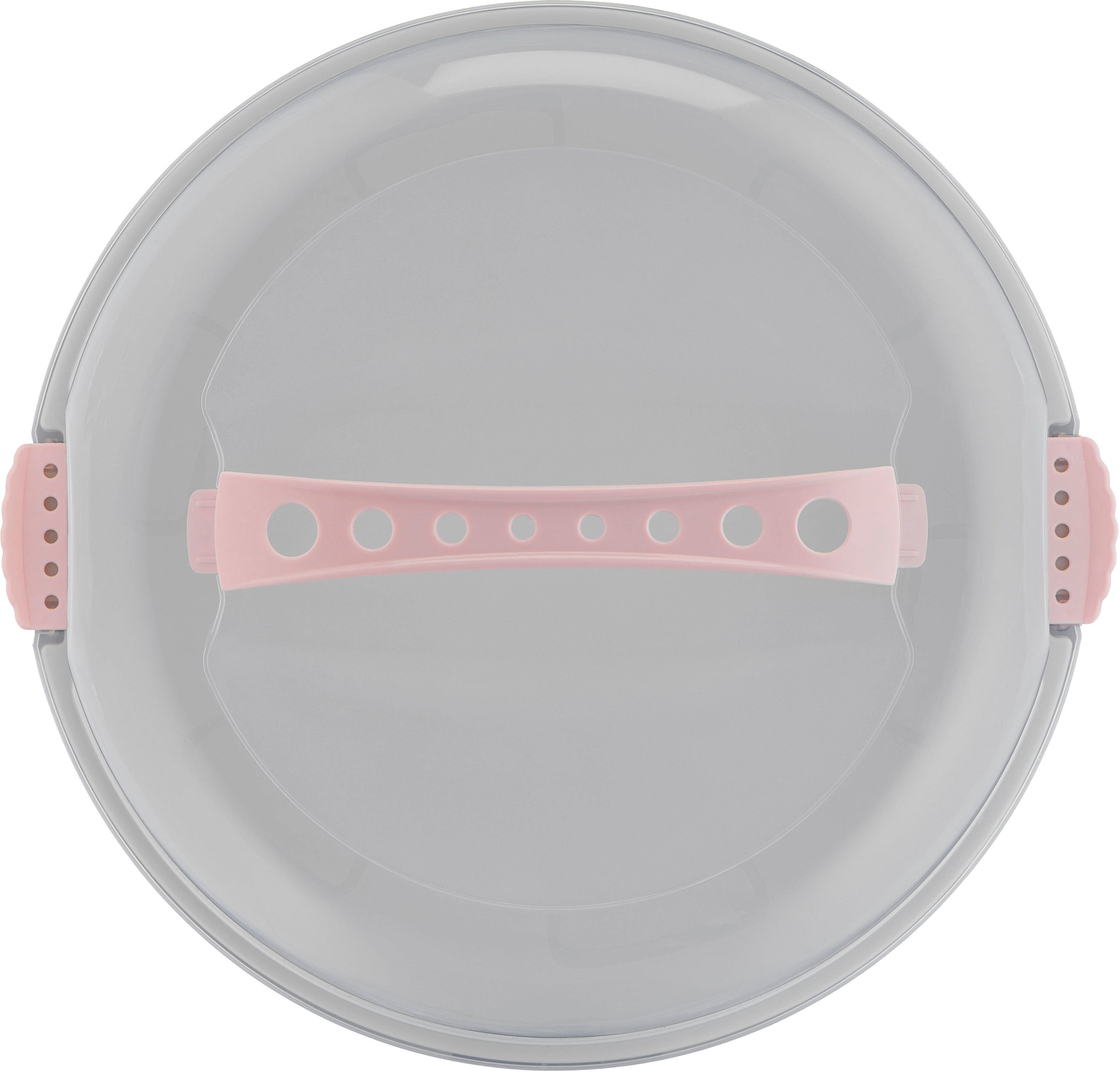Emsa Kuchentransportbox K32684 Prep&Bake, Kunststoff, (2-tlg), rund 34 cm, Tragegriff