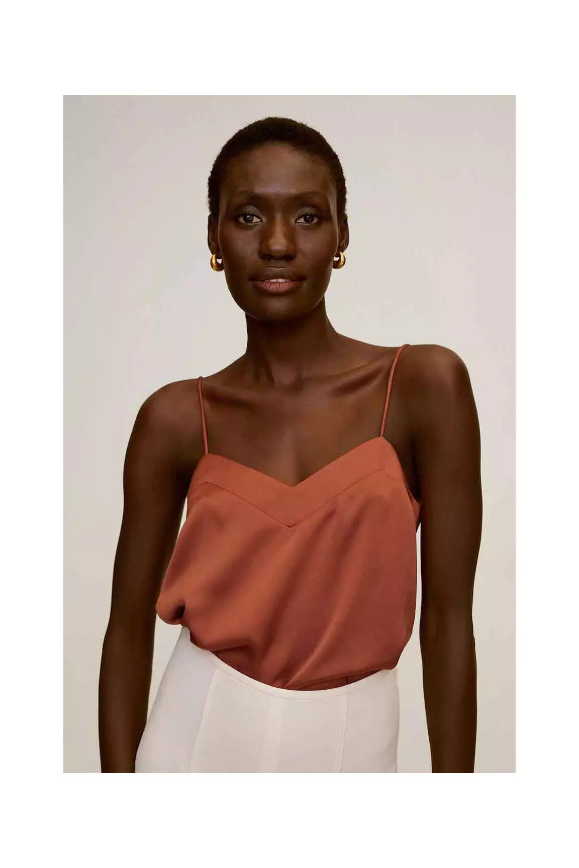 Mango Debardeurs Femme couleur orange