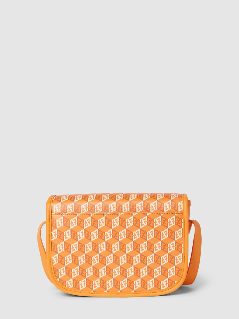 Umhängetasche mit Allover-Print in orange