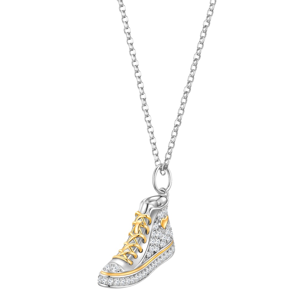 Glanzstücke München Chaîne baskets Argent sterling Oxyde de zirconium (CZ) en Argent collier