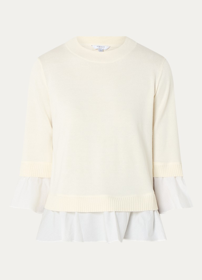 LKBennett Maisie fine knitted top with rushes