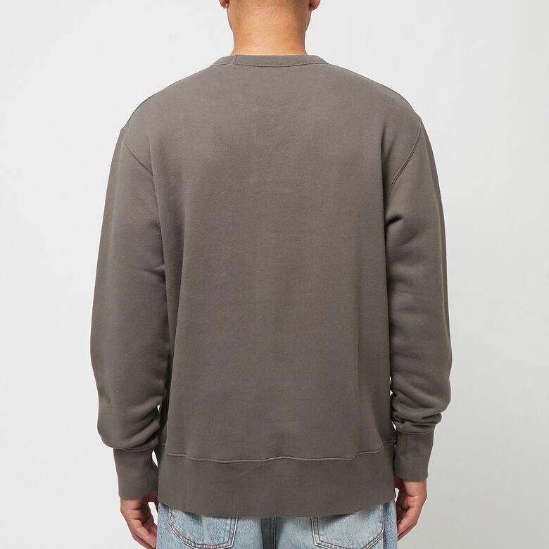 Norse Projects Arne Relaxed Organic Chain Stitch Logo Sweatshirt heatherland brown
