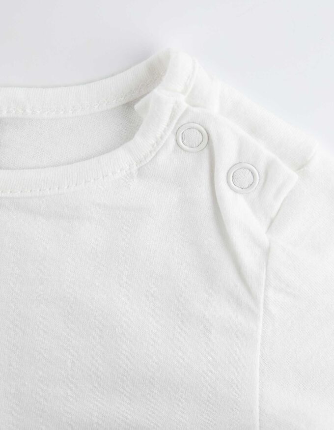 Set aus Langarmshirt und Latzhose - Stickereien