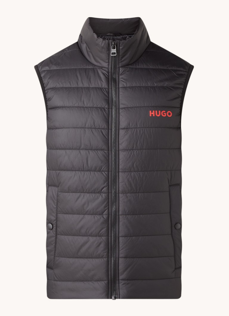 Pikowana kamizelka HUGO BOSS Bentino z logo