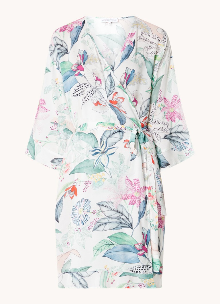 Laurence Tavernier Bahamas kimono med blomstertrykk